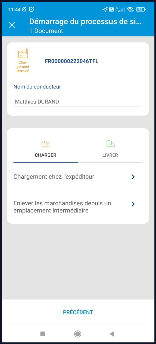 Signature saisie du contexte
